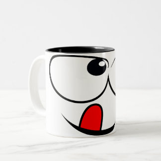 Köstliche Emoj-Tasse Zweifarbige Tasse