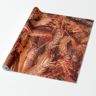 Köstliche Garnelen Geschenkpapier