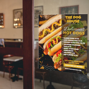 Köstliche Hotdogs Restaurant Medium anpassen Poster