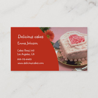 Köstliche Kuchen Visitenkarte