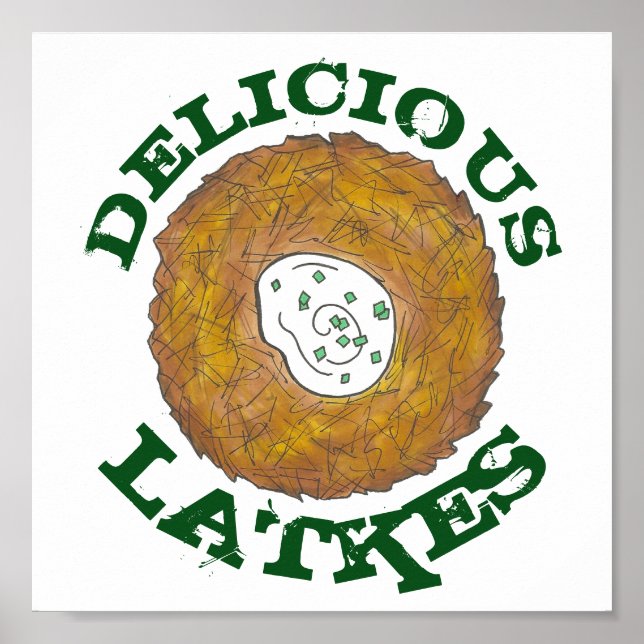 Köstliche Latkes jüdische Küche Küche Dekoration d (Vorne)