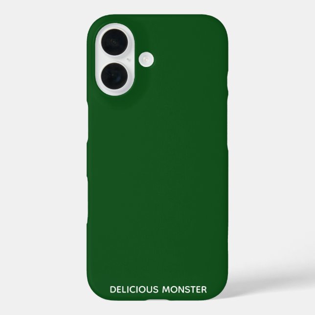 Köstliche Monster-grüne Farbe Case-Mate iPhone Hülle (Rückseite)