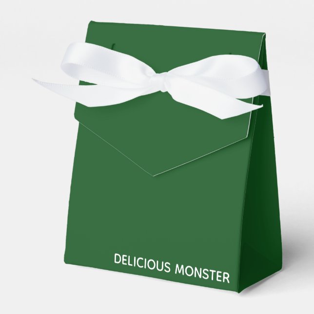 Köstliche Monster-grüne Farbe Geschenkschachtel (Vorderseite)