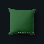 Köstliche Monster-grüne Farbe Kissen<br><div class="desc">Köstliche Monster-grüne Farbe</div>