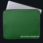 Köstliche Monster-grüne Farbe Laptopschutzhülle<br><div class="desc">Köstliche Monster-grüne Farbe</div>