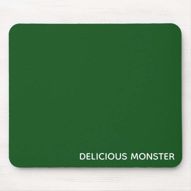 Köstliche Monster-grüne Farbe Mousepad (Vorne)