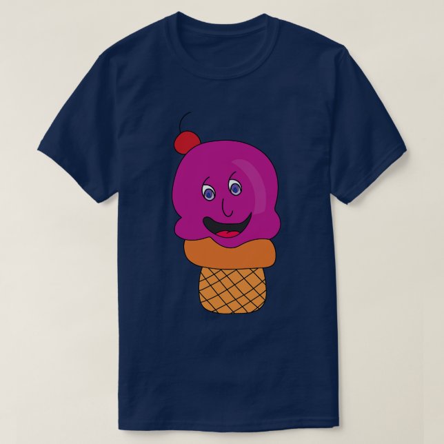 Köstliche Niedliche Eiscreme T-Shirt (Design vorne)