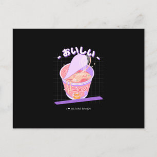 Köstliche Nudeln I Liebe Instant Ramen Postkarte