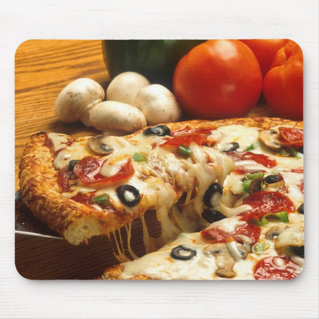 Köstliche Pizza Mousepad (Vorne)