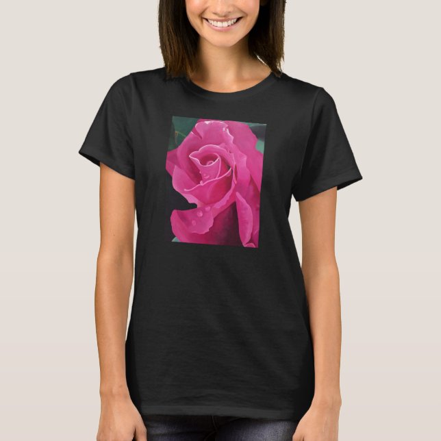 Köstliche rosa Rose T/Shirt T-Shirt (Vorderseite)