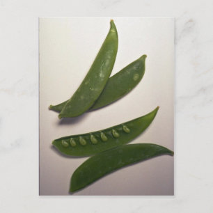 Köstliche Schneeerbsen Postkarte