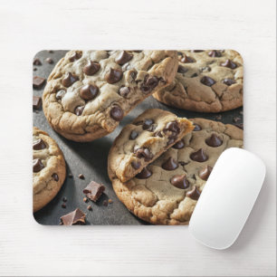 Köstliche Schokoladenkekse mit Schokoladenstückche Mousepad