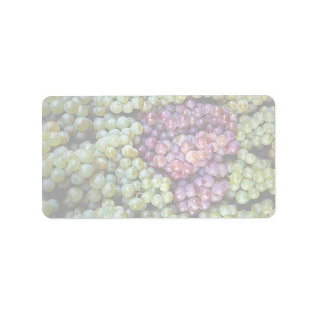 Köstliche Traubenobst Adressaufkleber (Vorne)