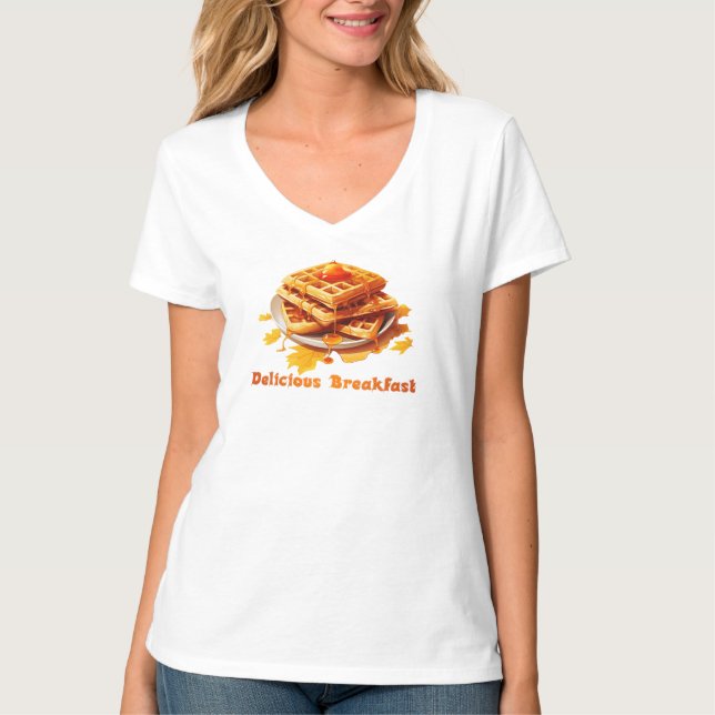 Köstliche Waffeln T-Shirt (Vorderseite)