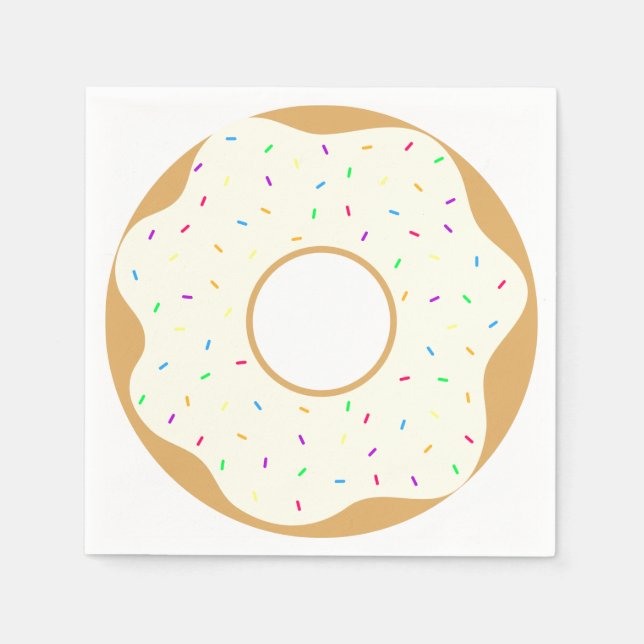 Köstlicher Donut Serviette (Vorderseite)