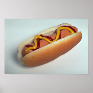 Köstlicher Hot Dog Poster