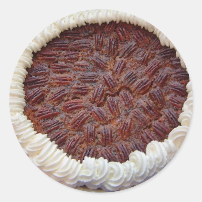 Köstlicher Pecan Pie! Runder Aufkleber (Vorderseite)