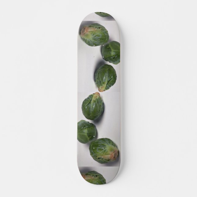 Köstlicher Rosenkohl Skateboard (Vorne)