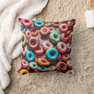 Köstliches Donut-Muster Kissen