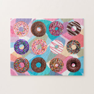 Köstliches Doughnussmuster Puzzle