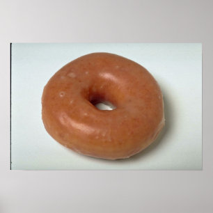 Köstliches Gebäck des glasig-glänzenden Krapfen Poster