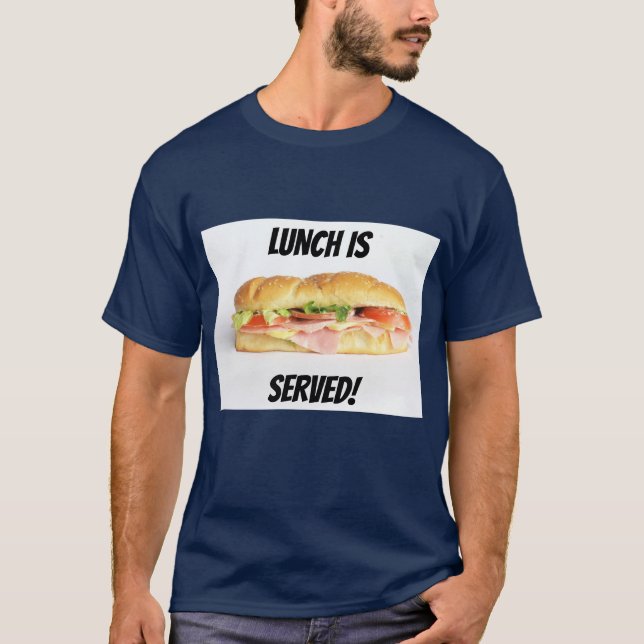 Köstliches Ham & Cheese Sub Sandwich T-Shirt (Vorderseite)
