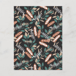 Köstliches, hausgemachtes Baguette-Brotmuster Postkarte