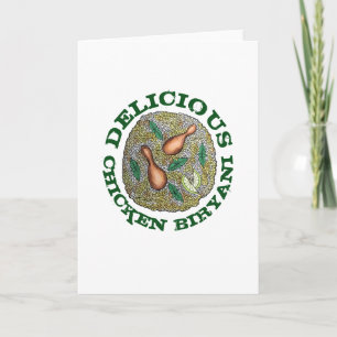 Köstliches Huhn Biryani indische Küche Karte