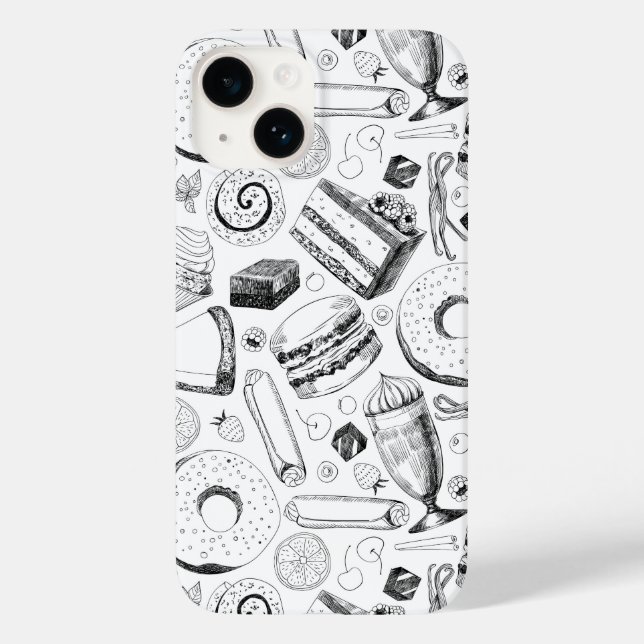 Köstliches Muster Case-Mate iPhone Hülle (Rückseite)