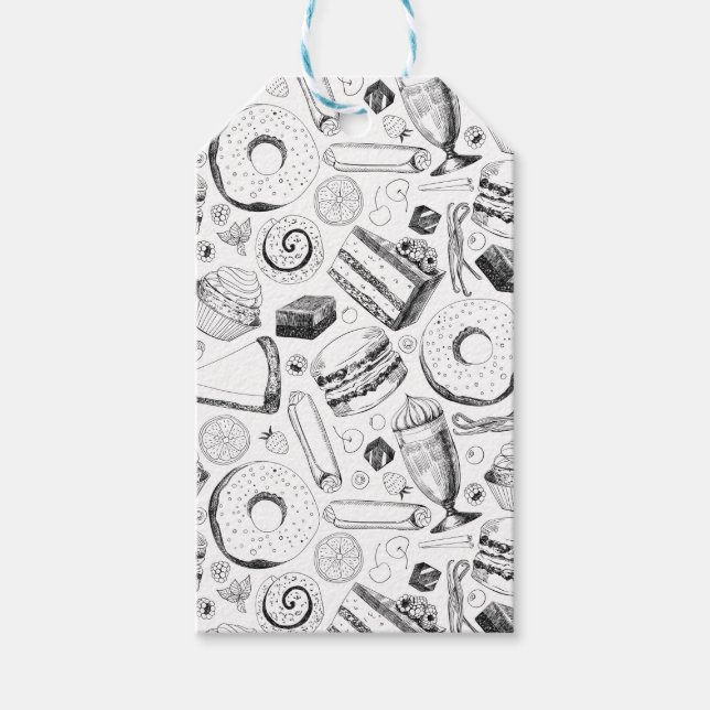 Köstliches Muster Geschenkanhänger (Vorderseite)