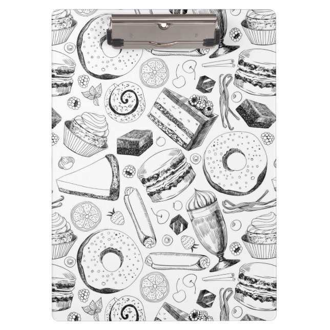 Köstliches Muster Klemmbrett (Vorderseite)