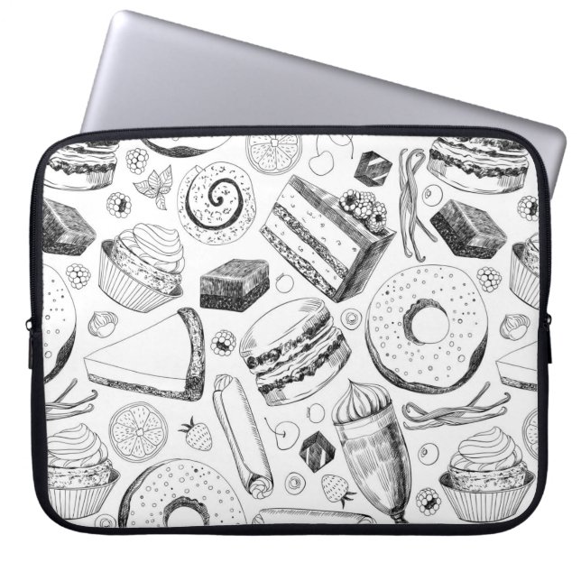Köstliches Muster Laptopschutzhülle (Vorderseite)