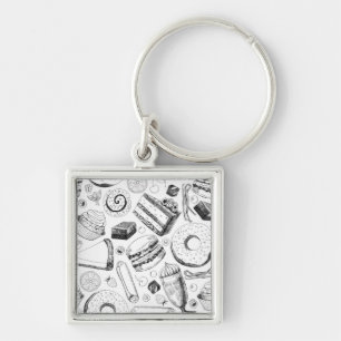 Köstliches Muster Schlüsselanhänger