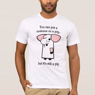 Kostüm auf einem Schwein-T - Shirt