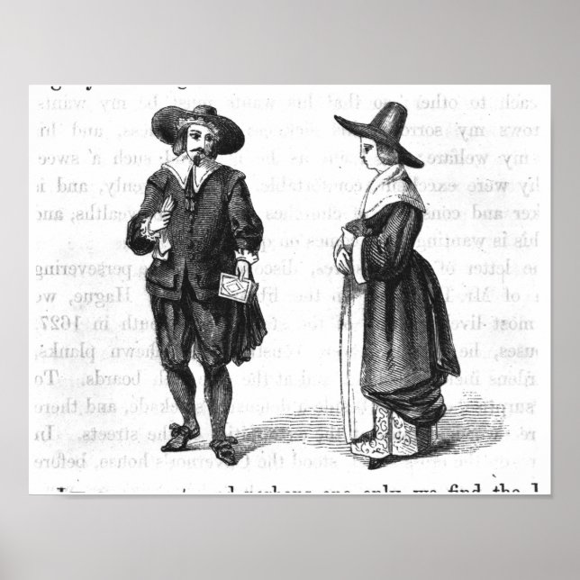 Kostüm der Pilger Poster (Vorne)