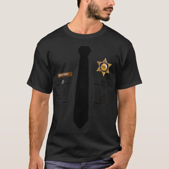 Kostüm des Gefängniswärters T-Shirt (Vorderseite)