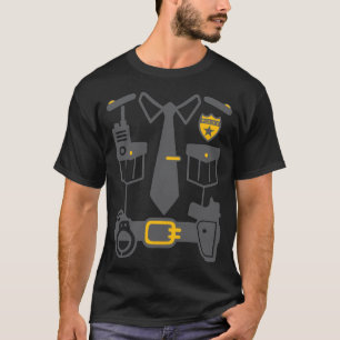 Kostüm des korrektiven Polizeibeamten Halloween T-Shirt
