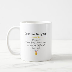 Kostüm-Designer Funny Job Titel Kaffeetasse