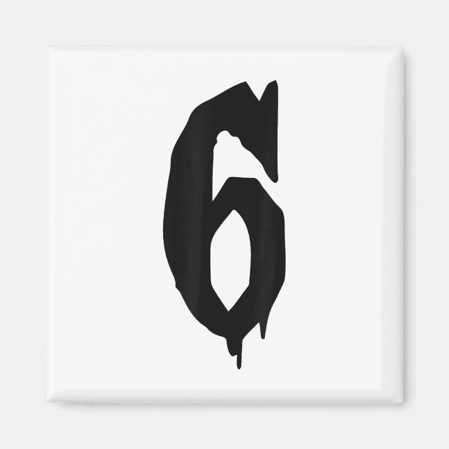 Kostüm-Duo 67 Six Seven Meme Lustig  Magnet (Vorne)