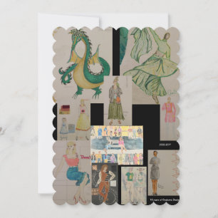 Kostüm-Entwurf: Eine Timelime Gruß-Karte Feiertagskarte