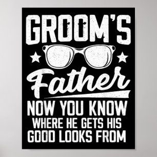 Kostüm für den Vater des Bräutigams Dad Hochzeit J Poster