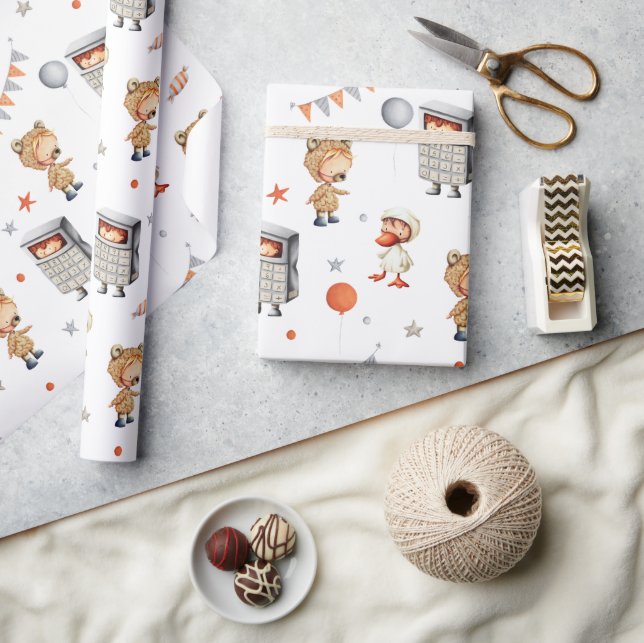 Kostüm für die Bärenhalterung Geschenkpapier (Kunsthandwerk)