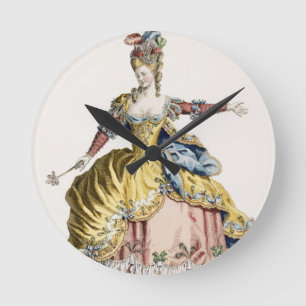 Kostüm für die Königin der Sylphs im Ballett Runde Wanduhr