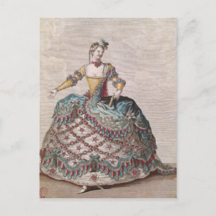 Kostüm für eine indische Frau Postkarte