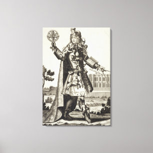 Kostüm für einen Astrologer, Pub von Gerard Valck  Leinwanddruck