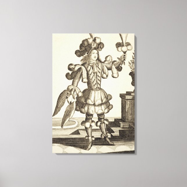 Kostüm für einen Feather Dealer, Pub von Gerard Va Leinwanddruck (Vorderseite)