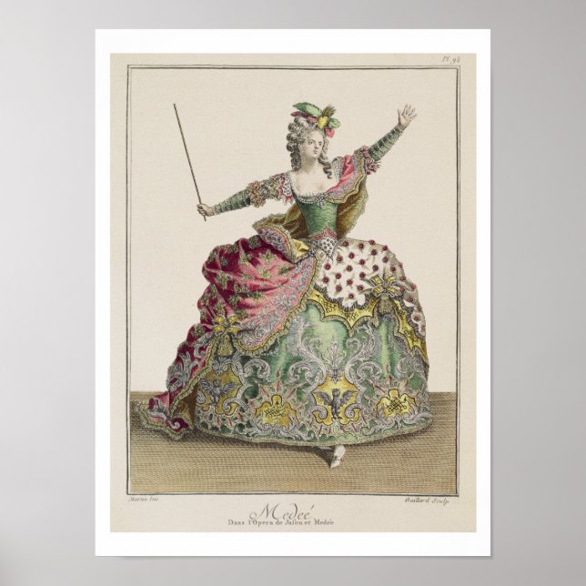 Kostüm für Medea in der Oper "Jason and Medea" Poster (Vorne)