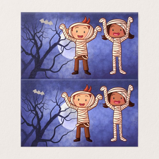 Kostüm für niedliche Cartoon Kinder im Klassenzimm (Außenseite Aufgefaltet)