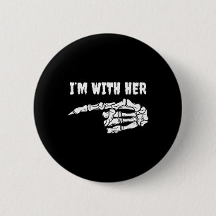 Kostüm für Paare, die ich mit ihrem Skelett in Ein Button