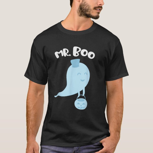 Kostüm für Paare Herr BOO und Frau Boo Matching Ha T-Shirt (Vorderseite)